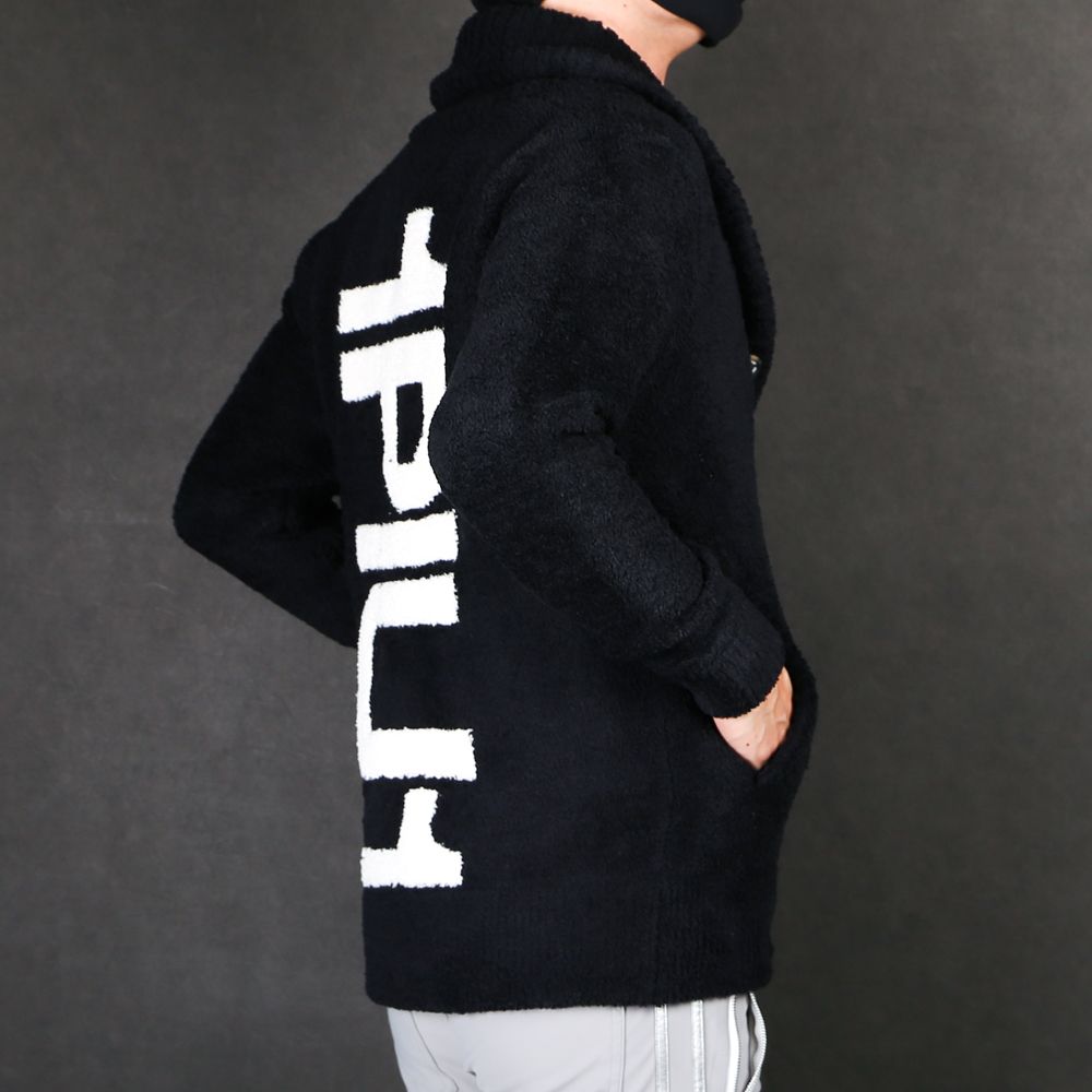 LOGO KNIT SHAWL CARDIGAN / ビッグロゴ ニットショールカーディガン / USK-20011