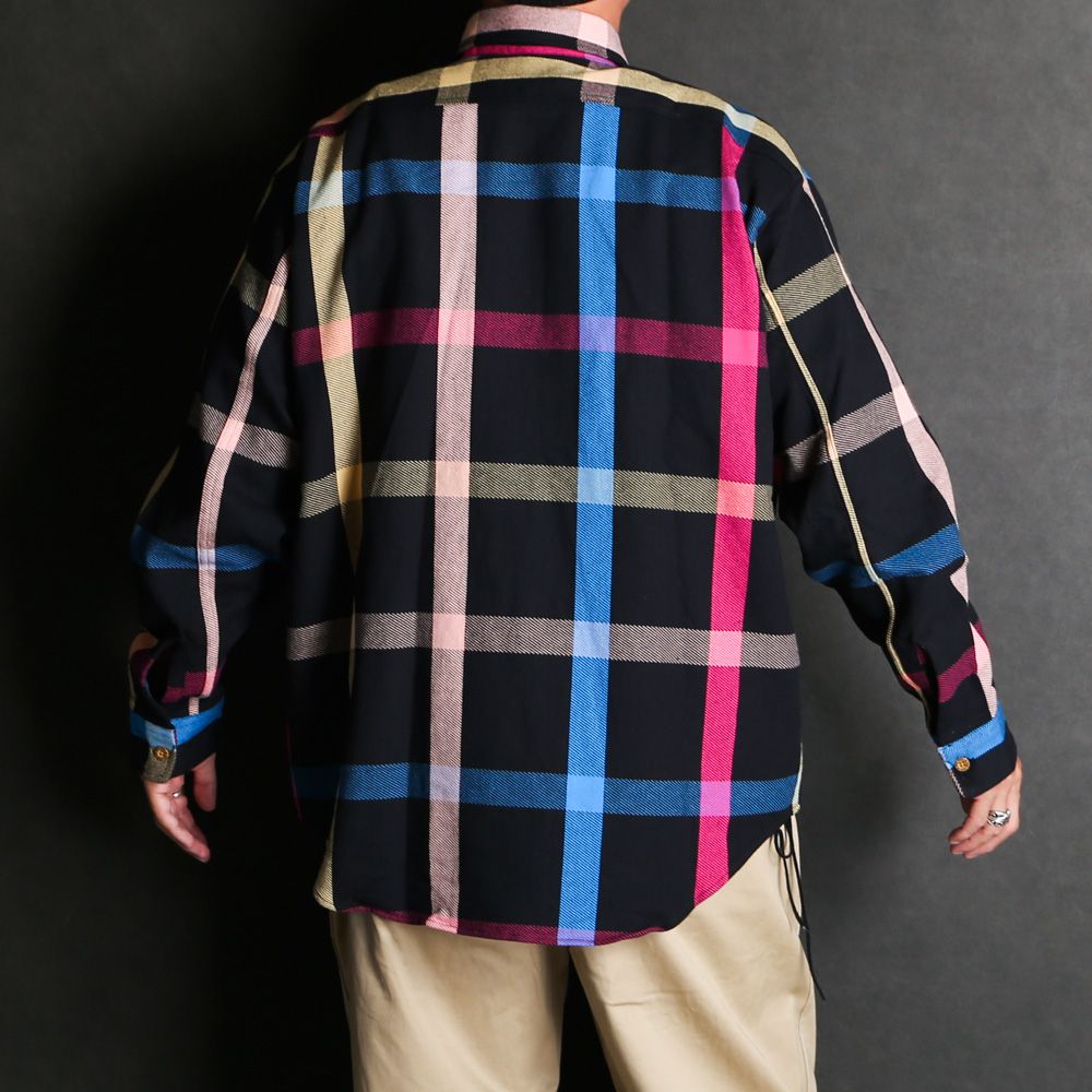 × BIG MAC / SHIRT - NAVY CHECK / 2242-SH31-011 peg