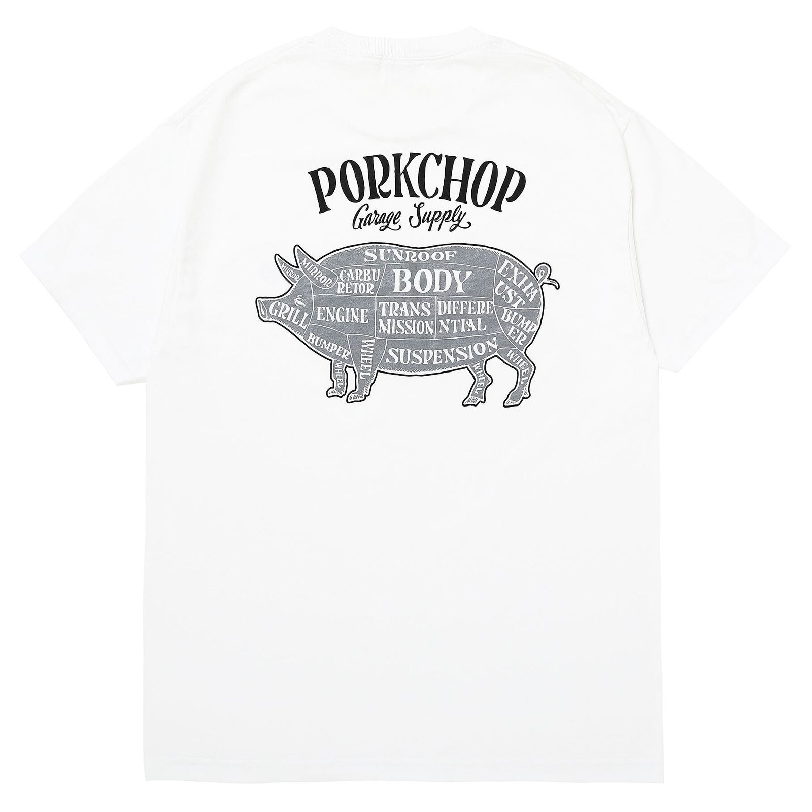 PCP BACK TEE - WHITE / ショートスリーブTシャツ