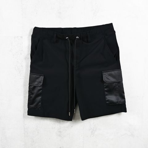 DARRELL CARGO SHORTS - BLACK / カーゴ ショートパンツ / RC40-HP-005
