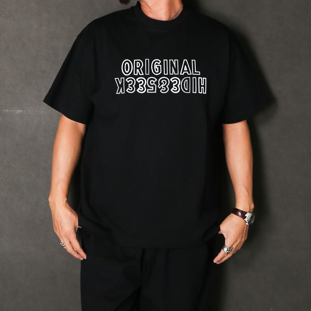 " HIDEANDSEEK × Toru Nishiura " / Original S/S Tee - BLK / Tシャツ / H30th-091726