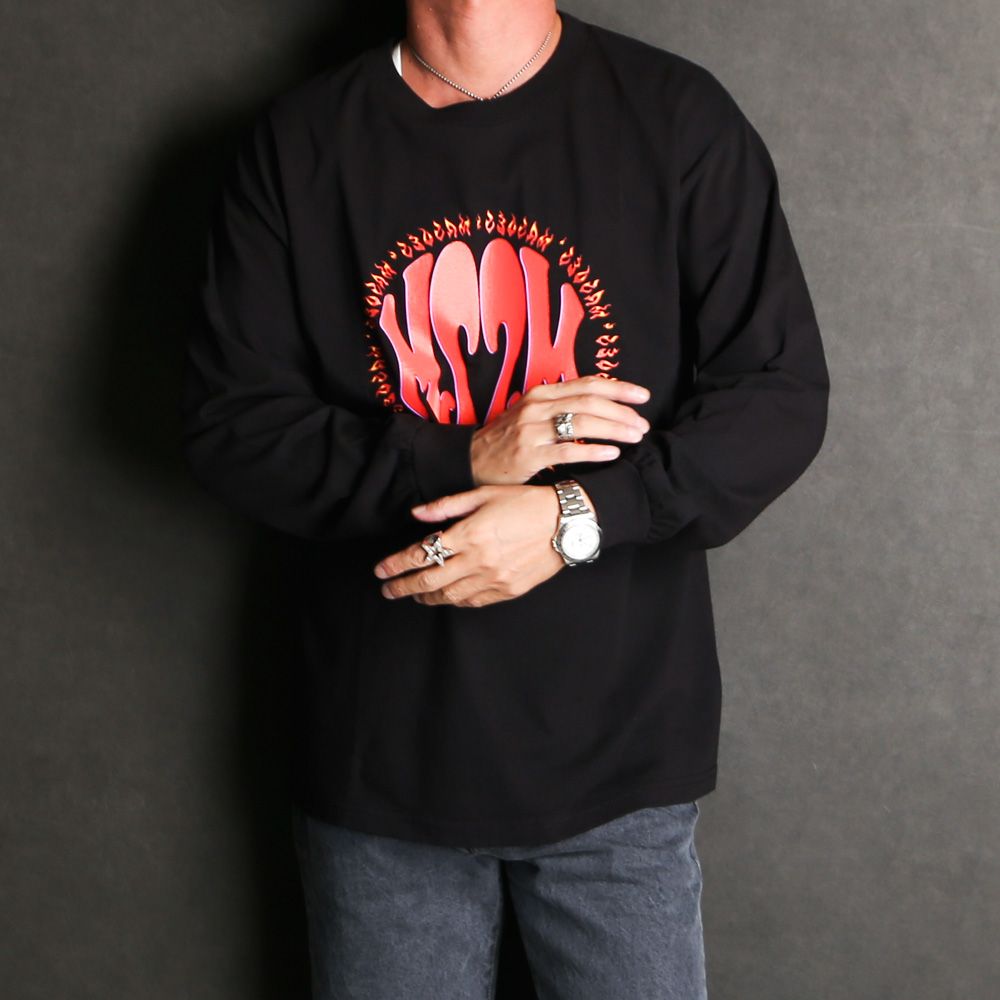 masses L/S 2 set マシス ロングスリーブ ロンT 即購入可 MASSES - T-SHIRT L/S MSSM - Black / ロングスリーブ Tシャツ