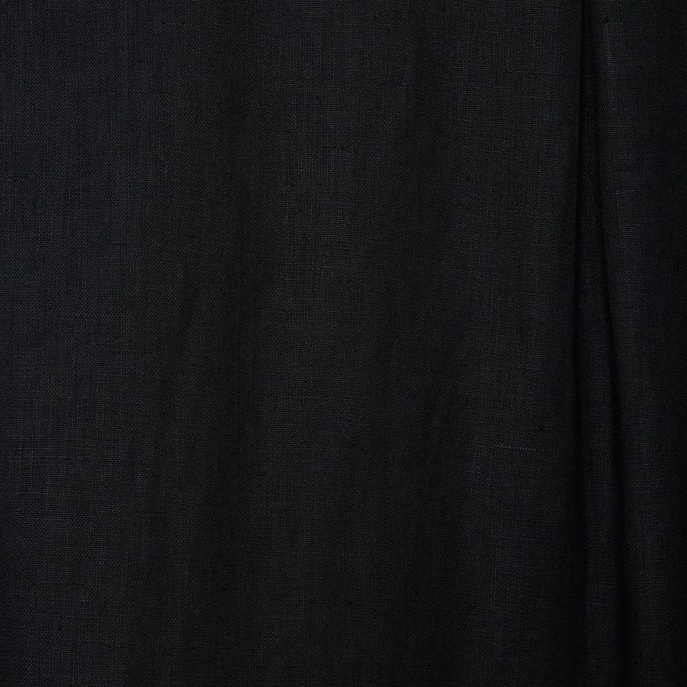 COMFORT FIT SHIRT - BLACK / ヘンプ細布 - コンフォートフィットシャツ / A26A22SH01C