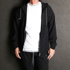 LOGO ZIP LIGHT HOODIE / ロゴジップ ランニングパーカー / USO-24017