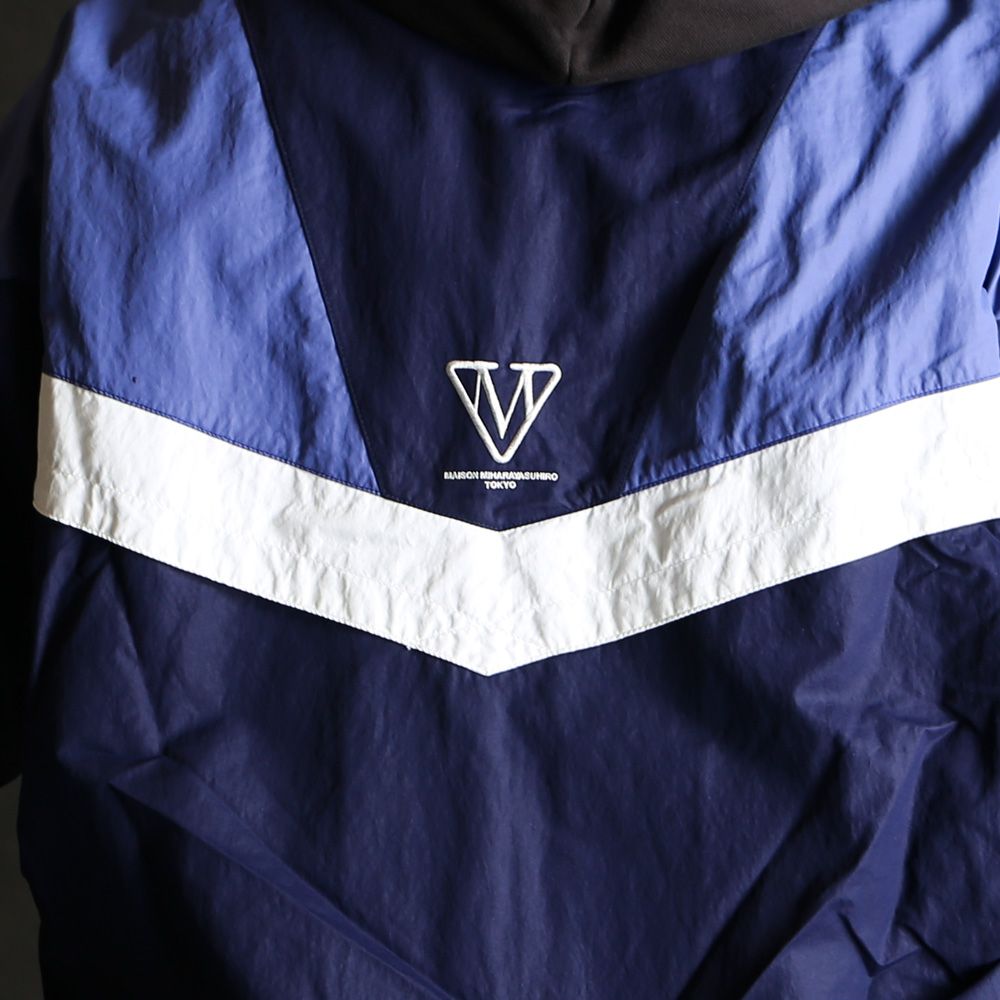 Track Jacket Combined Parka - BLACK / トラックジャケット コンバインド パーカー / A16PK571