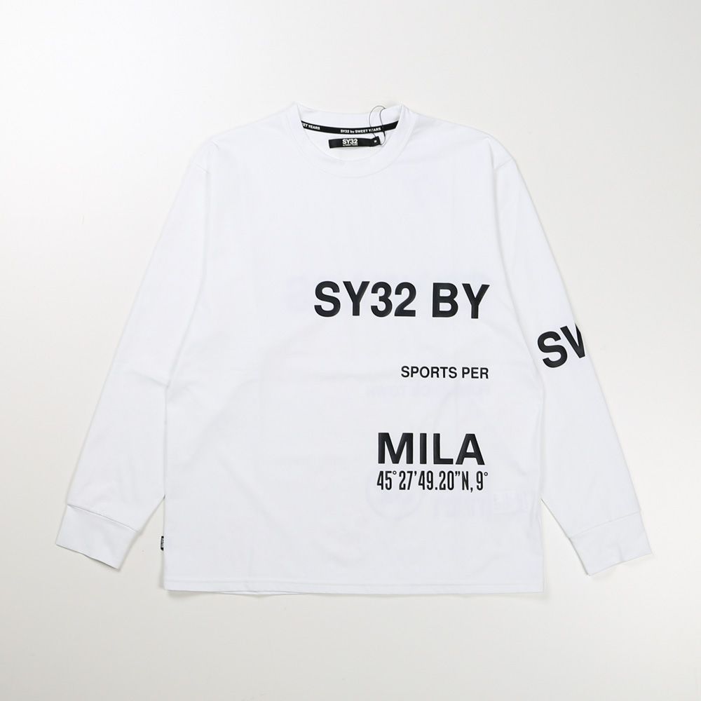 SEPARATE GRAPHIC L/S TEE - WHITE / グラフィックTシャツ / 14538