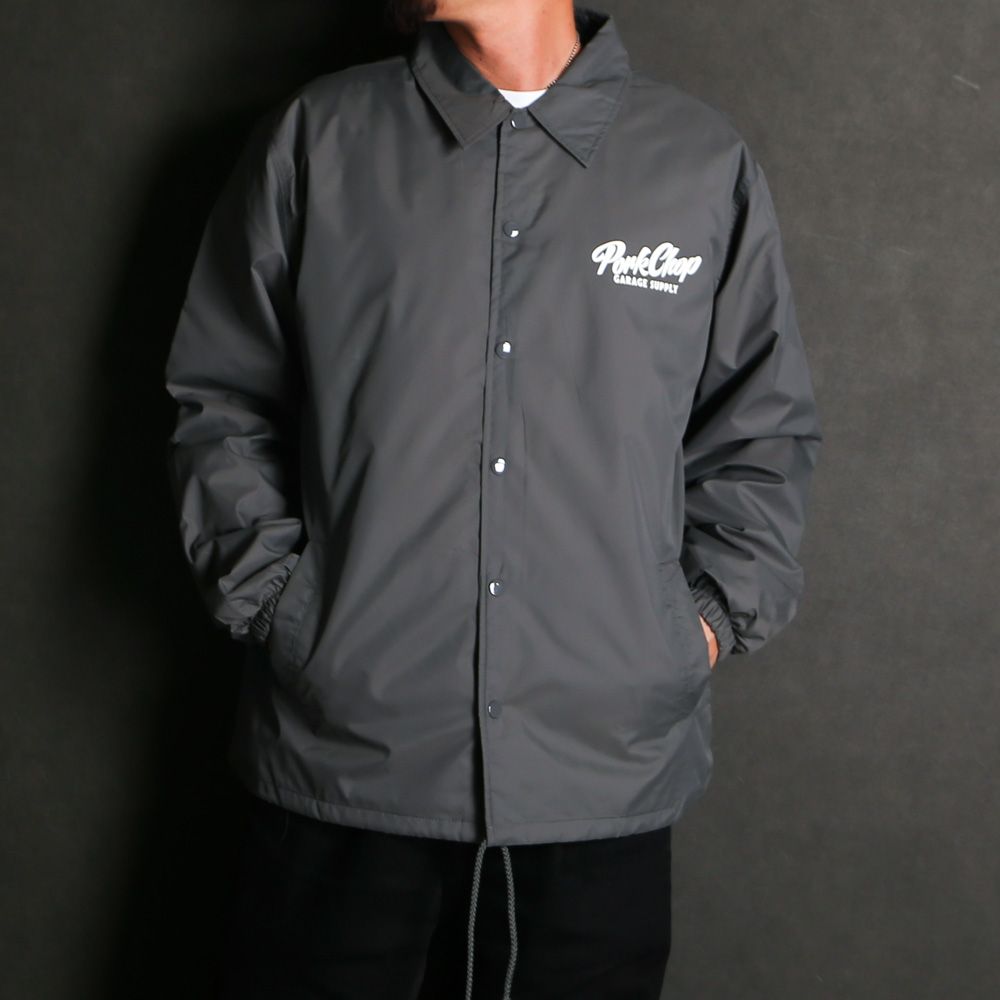 SCRIPT PORK COACH JKT - CEMENT / コーチジャケット