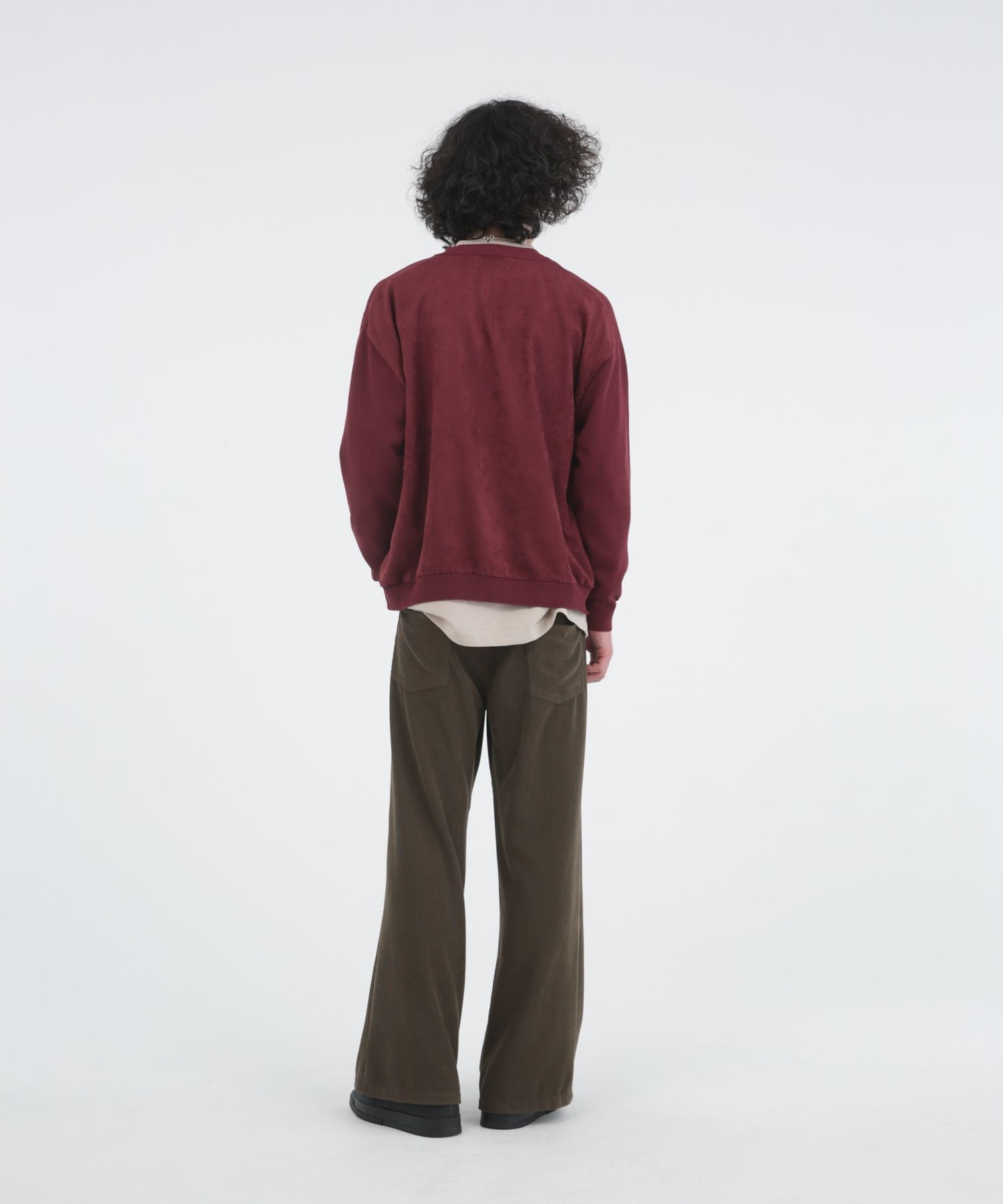 ECO SUEDE COMBI KNIT CD / エコスエード ニットカーディガン / 278208