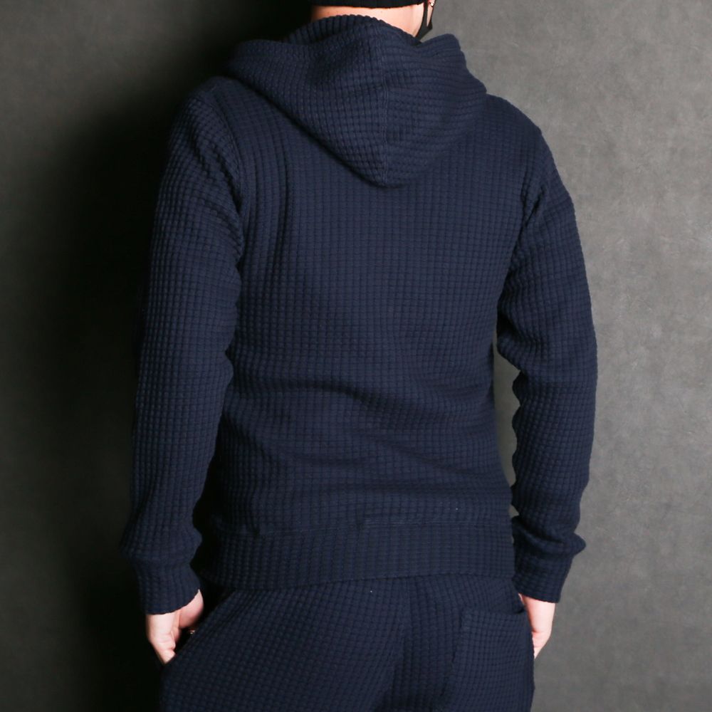 BIG WAFFLE Hoodie / ビッグワッフル ジップアップパーカー / MSEA21S0846-M