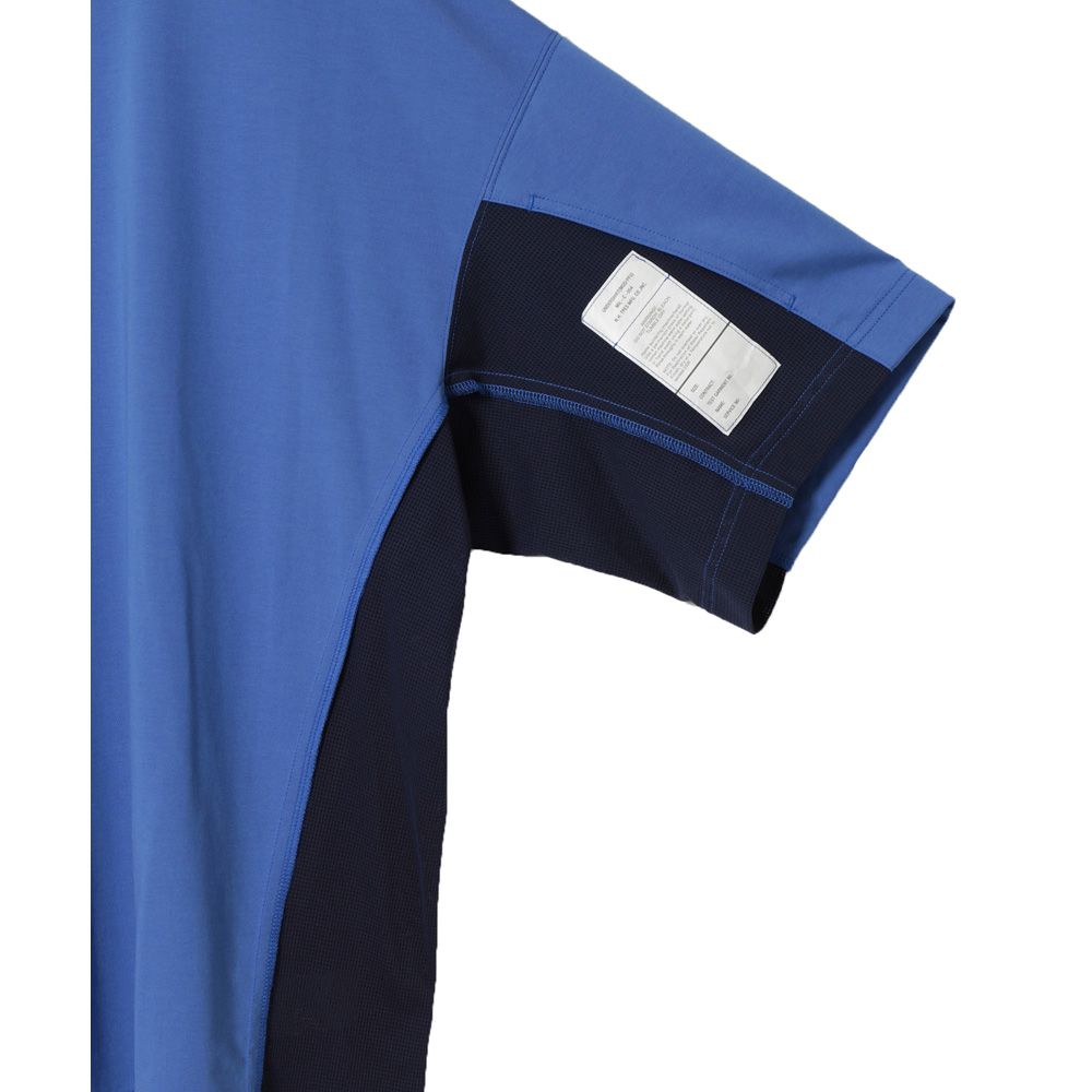 CREW NECK HALF SLEEVE T-SHIRT - BLUE / 9241-CS53-033