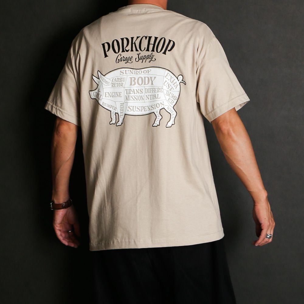 PCP BACK TEE - SAND / ショートスリーブTシャツ