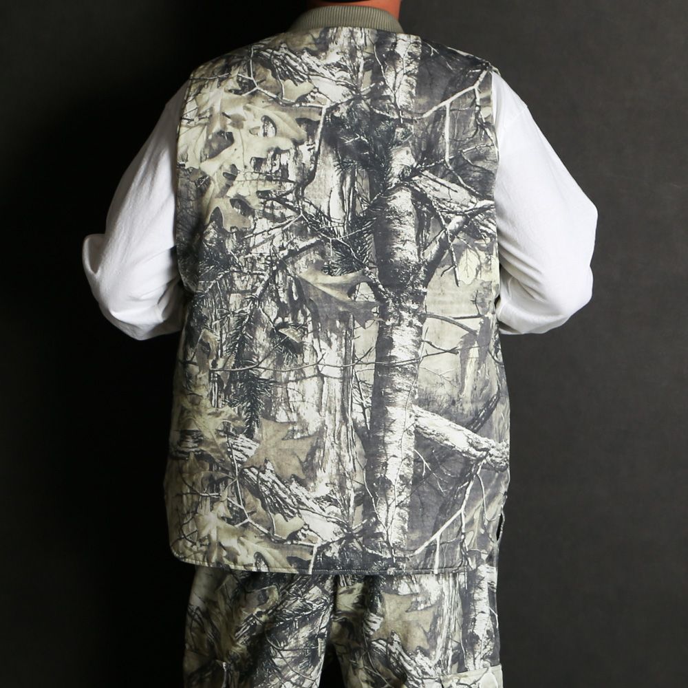 Camo Zip Work Vest - Beige Camo / ワークベスト / HJ-100225