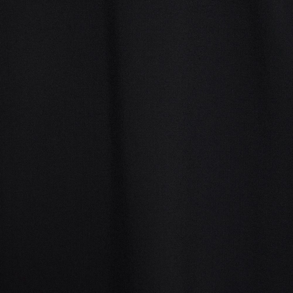 ITALIAN OPEN COLLAR S/S SHIRT - BLACK / オーガニックウール2/80トロピカル - イタリアンオープンカラーS/Sシャツ / A26B04SH03B