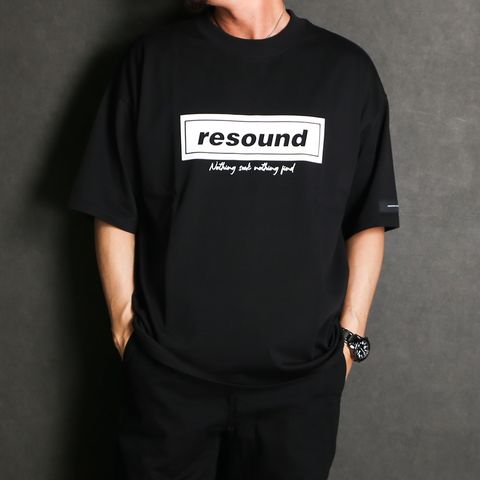 BOX OVER TEE - BLACK / オーバーサイズ ナイロンTシャツ / RC40-T-007