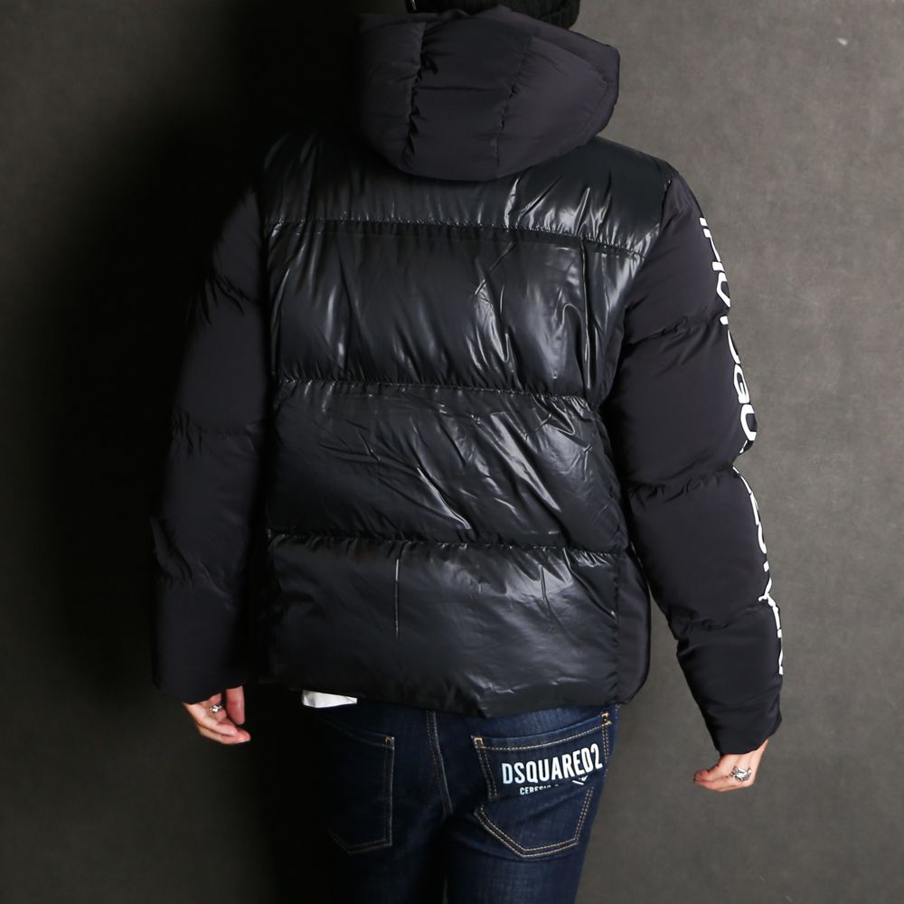 1PIU1UGUALE3 RELAX - SLEEVE LOGO DOWN JACKET