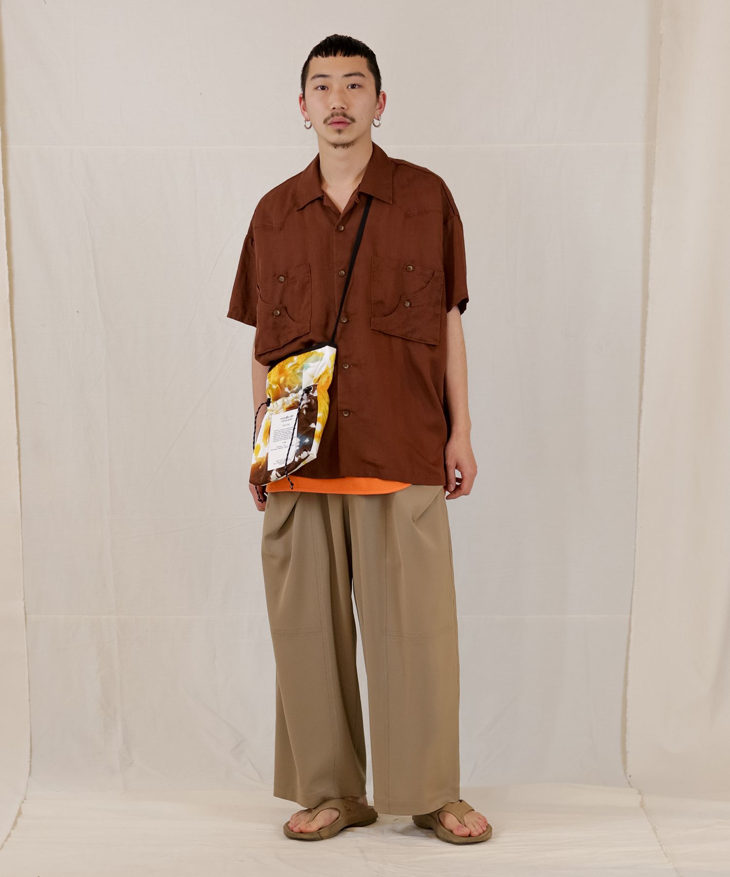 TE TWILL WIDE WESTERN H/S SH / ウエスタンヨーク ワイドシルエットシャツ / 379116