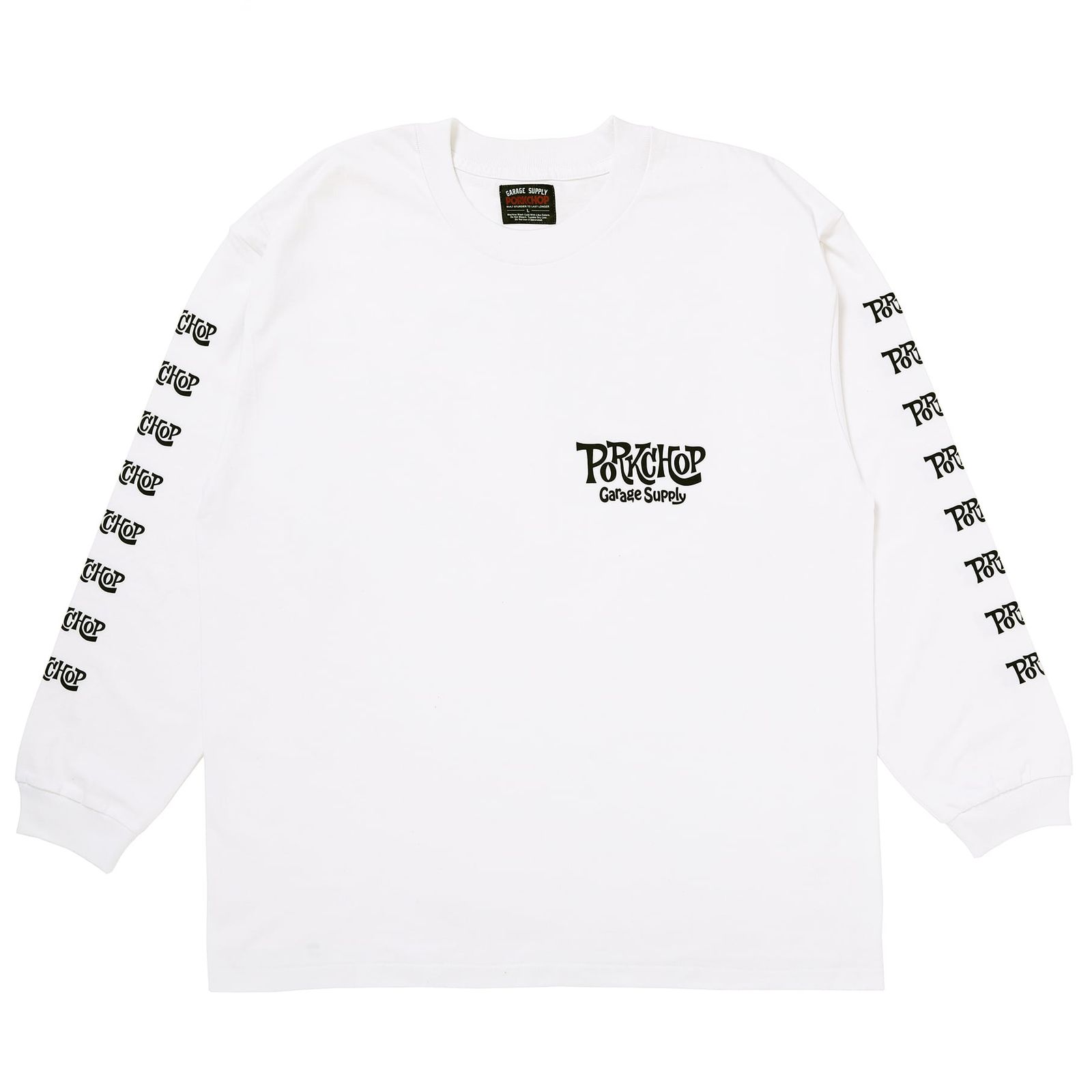 SC LOGO L/S TEE - WHITE / ロングスリーブTシャツ