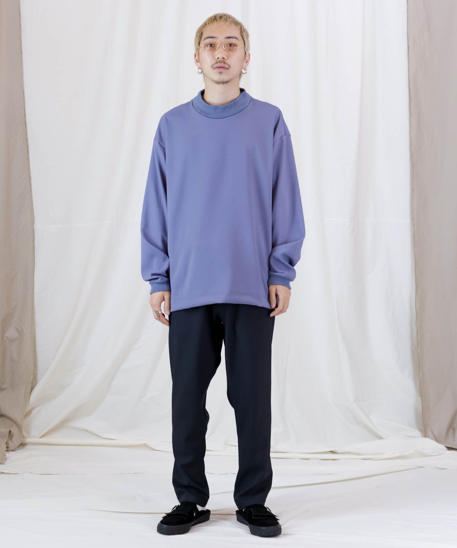 FULLDULL MOCK NECK L/S T / モックネック プルオーバーシャツ / 379111