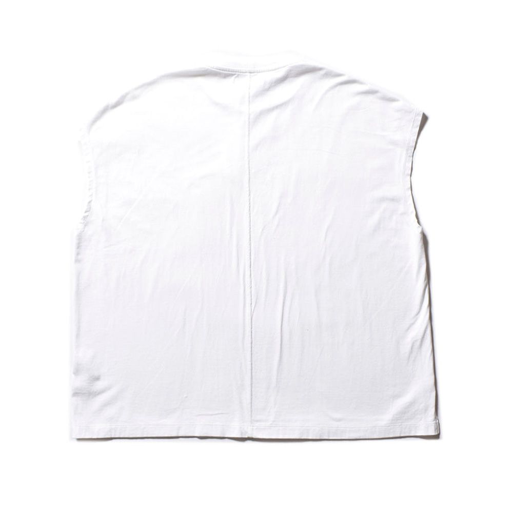 MINEDENIM - Big Nosleeve T-SH - WHT / 2404-6003 | chemical conbination