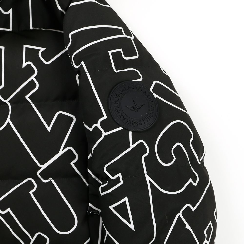 LETTERING DOWN JACKET / ダイアゴナルロゴ ダウンジャケット / USO-21042
