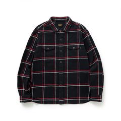 COTTON FLANNEL CHECK SHIRT-  RED / チェックシャツ / 25'RS-0907