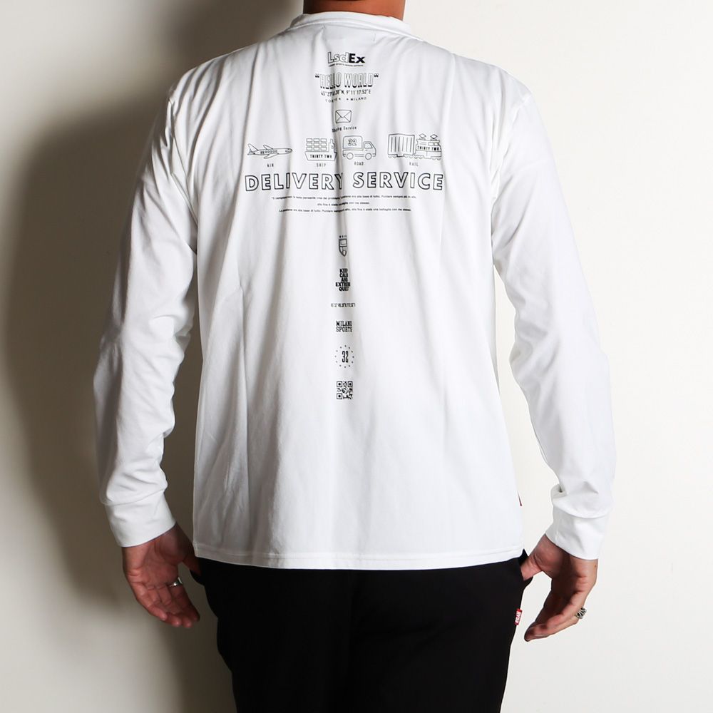 ICON GRAPHIC L/S TEE - WHITE / グラフィックTシャツ / 15045