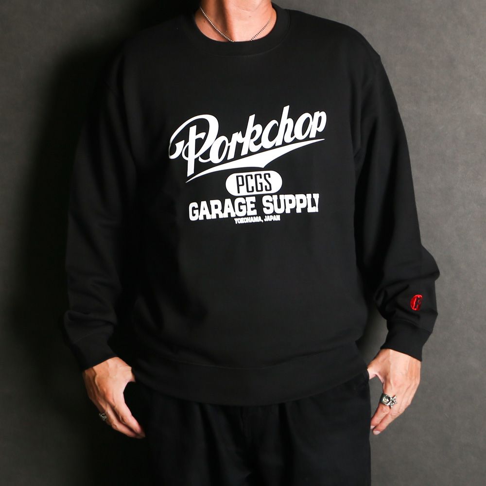 SCRIPT COLLEGE SWEAT - BLACK / スウェット