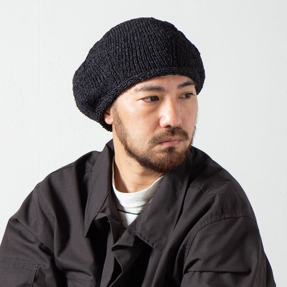 Racal - Japanese Paper Knit Tam Beret / 和紙 タムニットベレー / RL