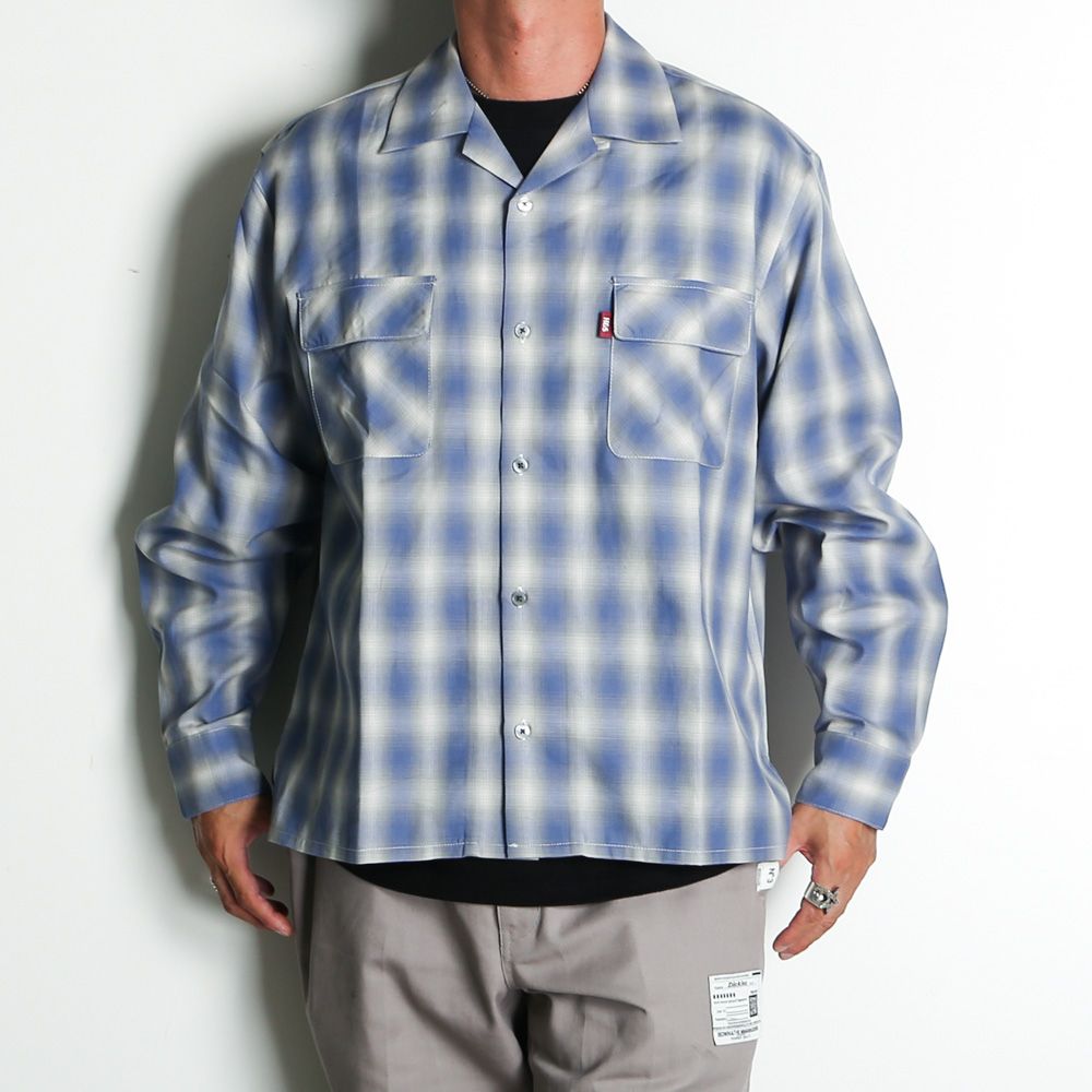Ombre Check L/S Shirt (26aw) - Blue / オンブレチェックシャツ / HS-070326