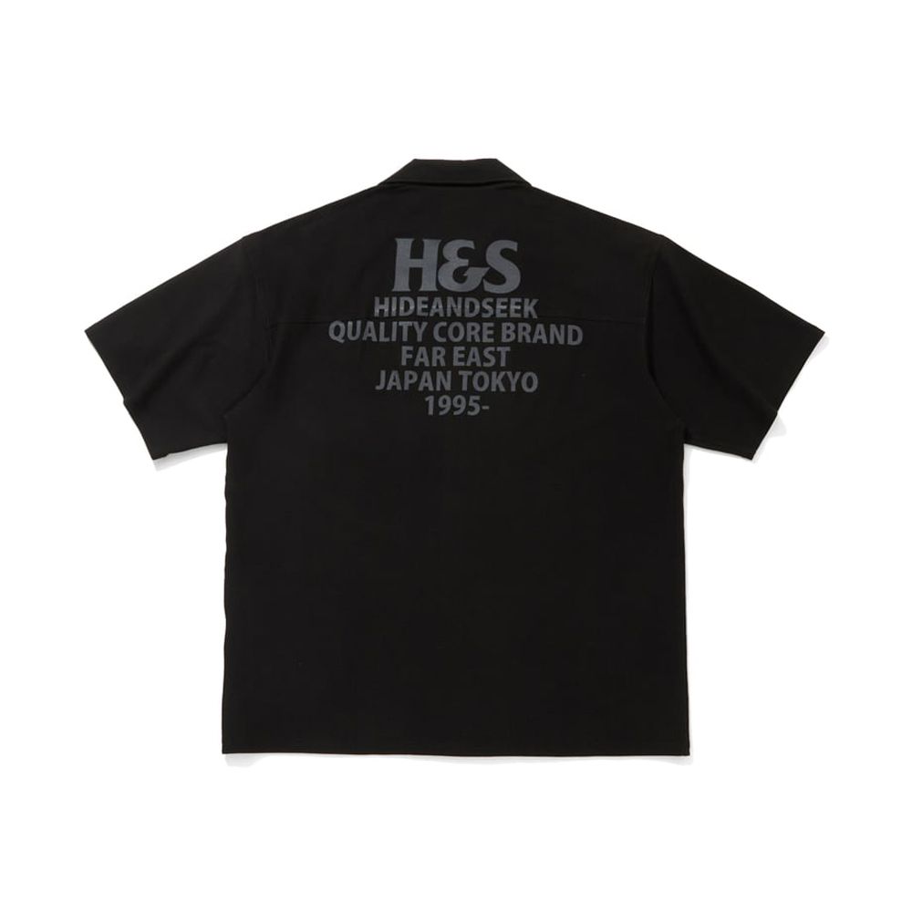 H&S×Chrome 8℃- S/S Shirt (26aw) - BLK / 半袖シャツ / HS-070126
