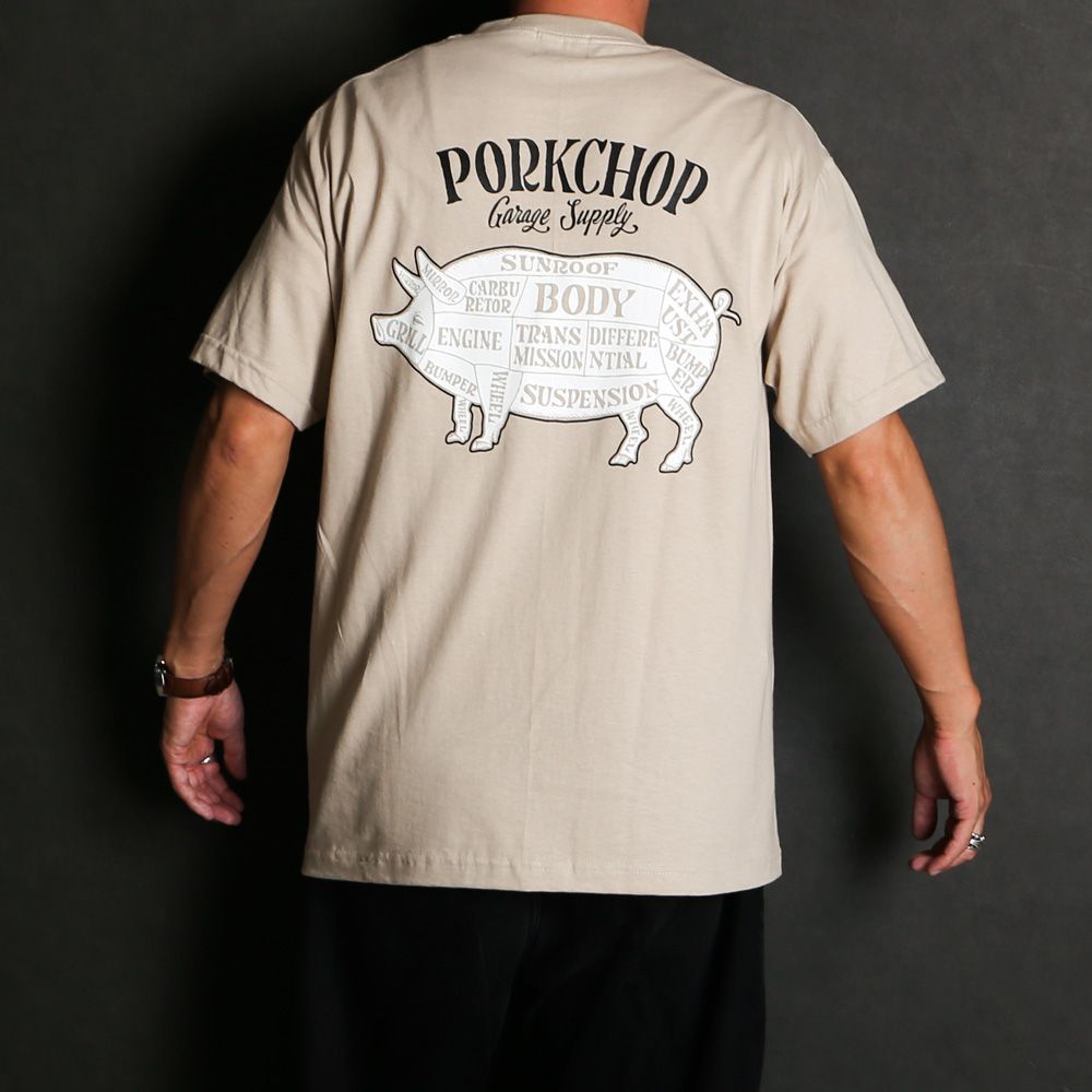 PCP BACK TEE - SAND / ショートスリーブTシャツ