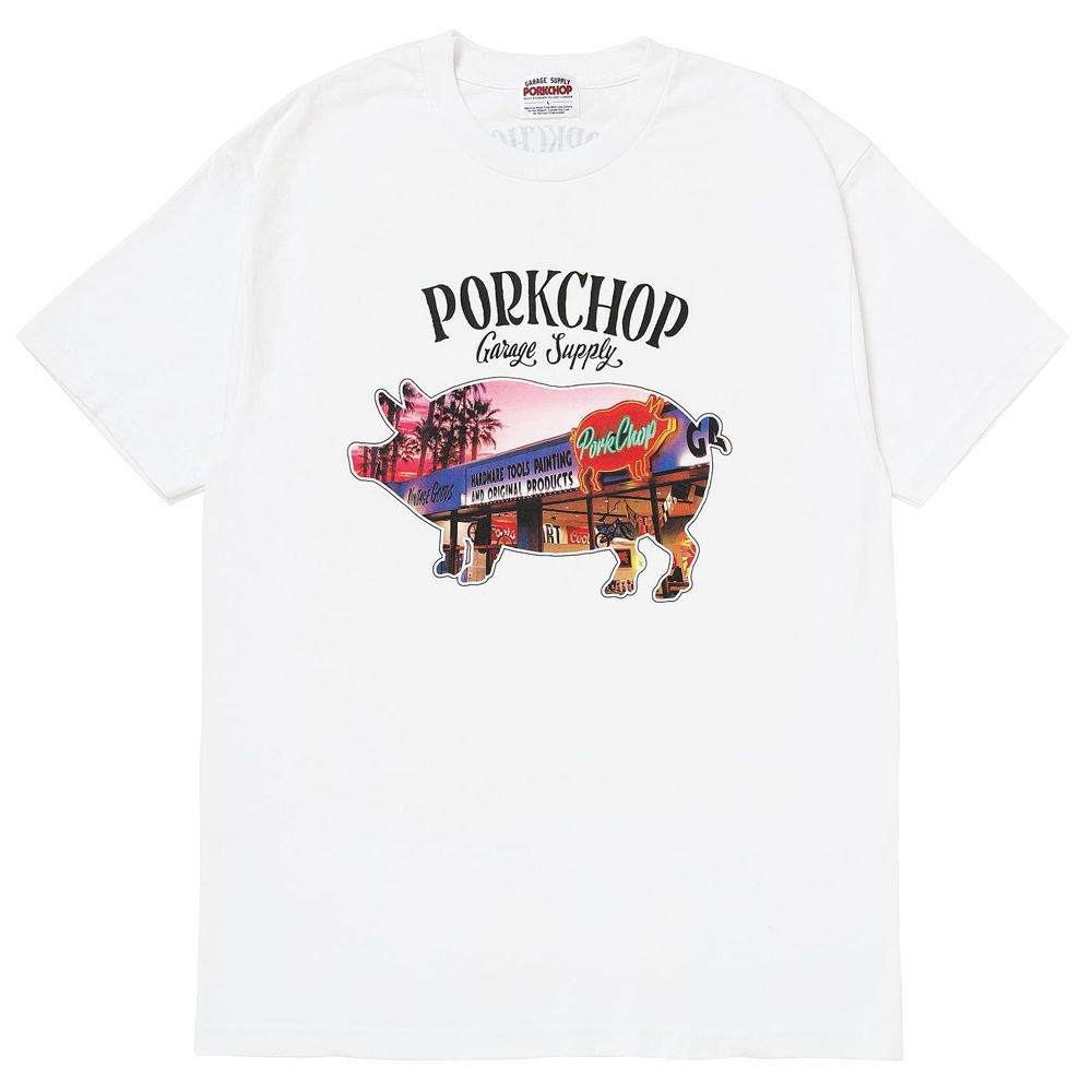 PORK STORE TEE - WHITE / ショートスリーブTシャツ