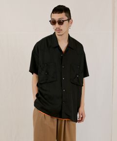 TE TWILL WIDE WESTERN H/S SH / ウエスタンヨーク ワイドシルエットシャツ / 379116
