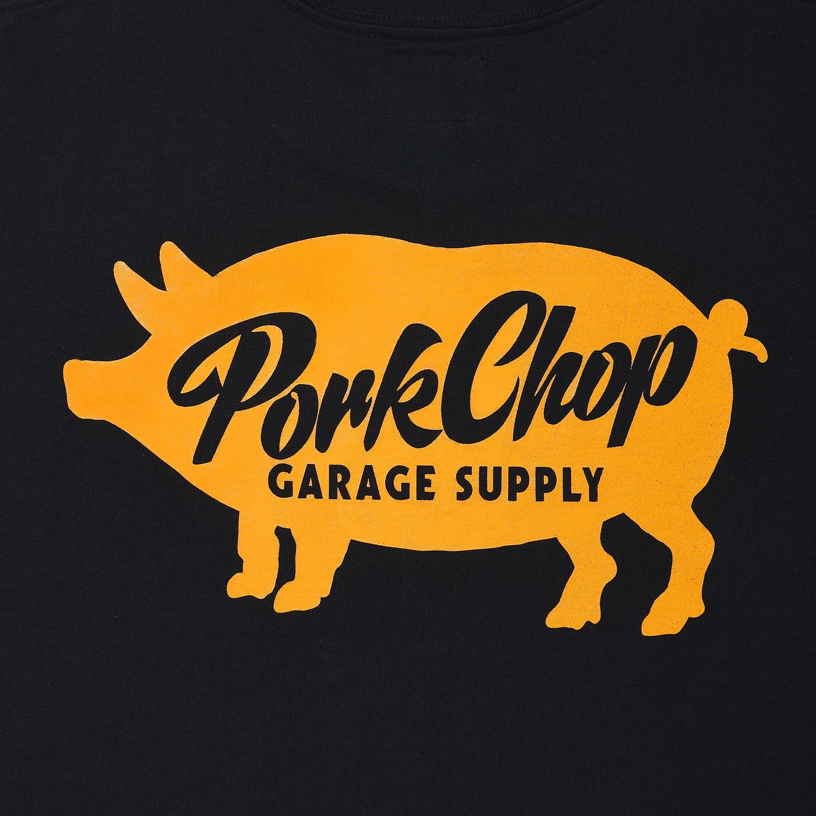 SCRIPT PORK L/S TEE - BLACK / ロングスリーブTシャツ