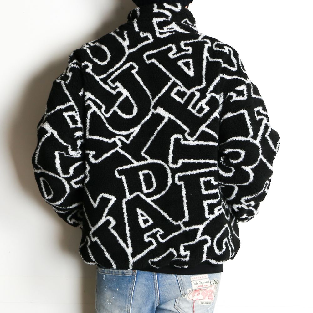 DIAGONAL LOGO BOA JACKET / ダイアゴナルロゴ ボア トラックジャケット / USO-21055