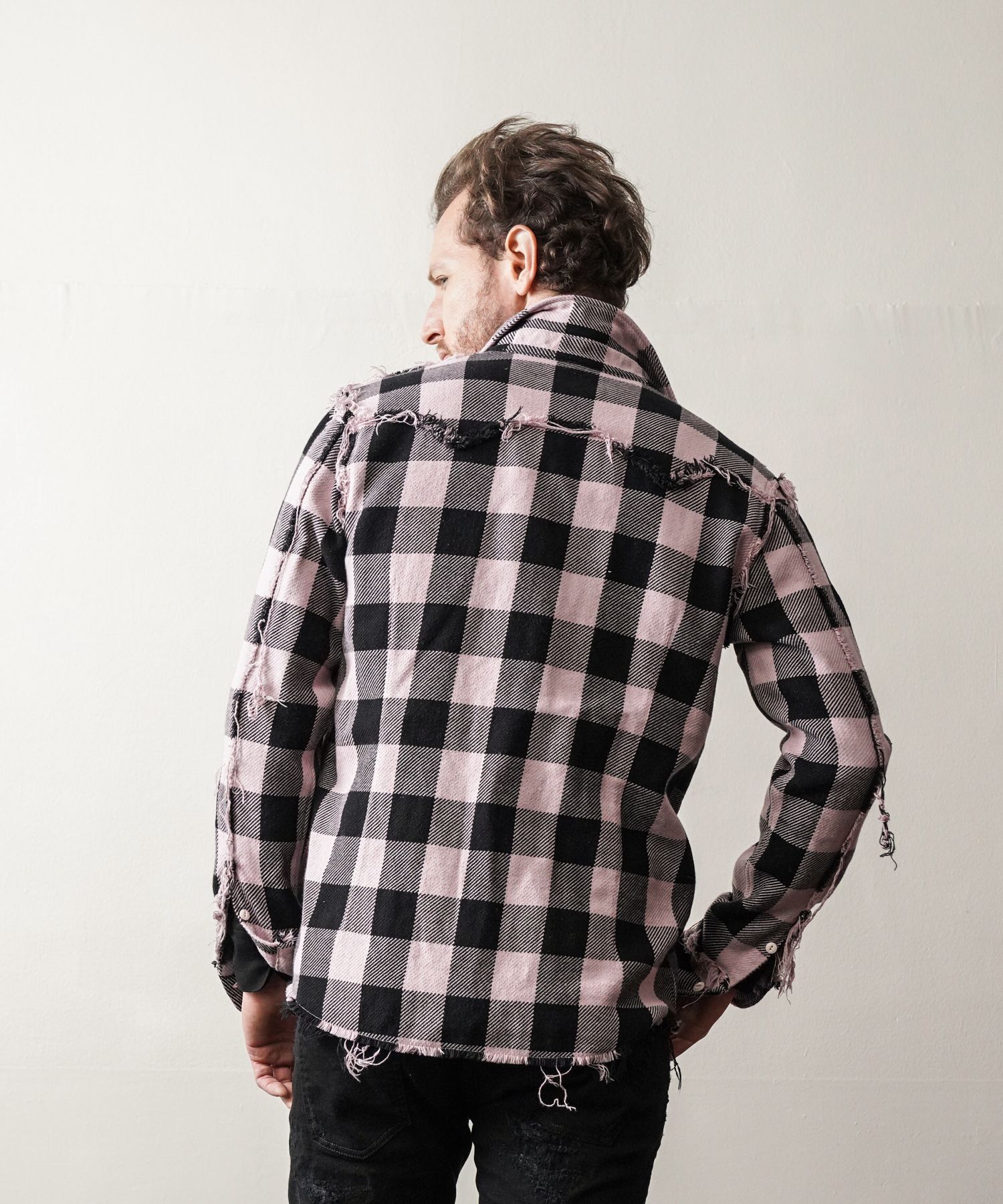 Buffalo PLAID FRINGE SHIRTS / フリンジ バッファローチェック シャツ / TSH-F2105