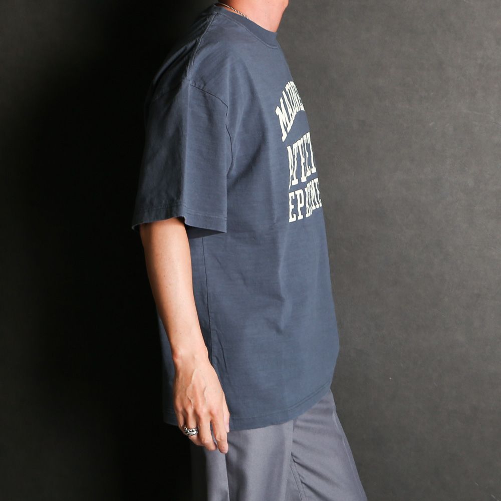 MADNESS VINTAGE COLLEGE T-SHIRT - Blue / 25SS-T-JTE01-D001