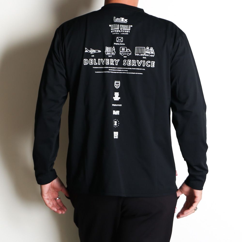 ICON GRAPHIC L/S TEE - BLACK / グラフィックTシャツ / 15045
