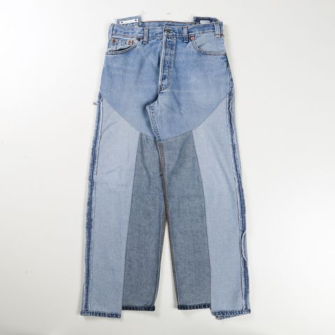 【サイズ W32】 OLD PARK×MINEDENIM / Inside_out Chaps Jeans / MND-25SSOP002