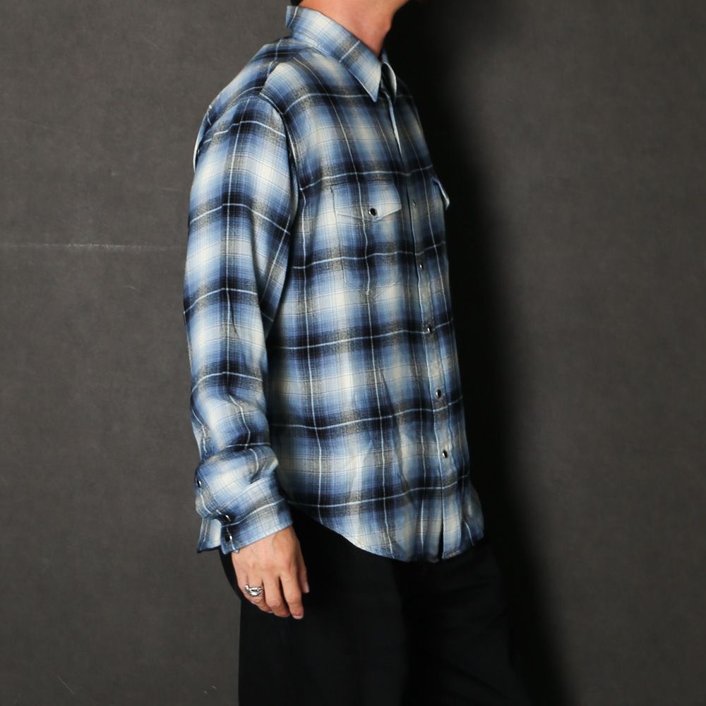 R.Flannel Ombre Western Shirt  - BPT / MDFBF10502