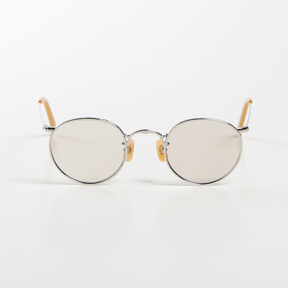 CALEE VINTAGE TYPE CIRCLE GLASSES 銀/茶 CALEE - VINTAGE TYPE CIRCLE METAL GLASSES (SILVER / BROWN