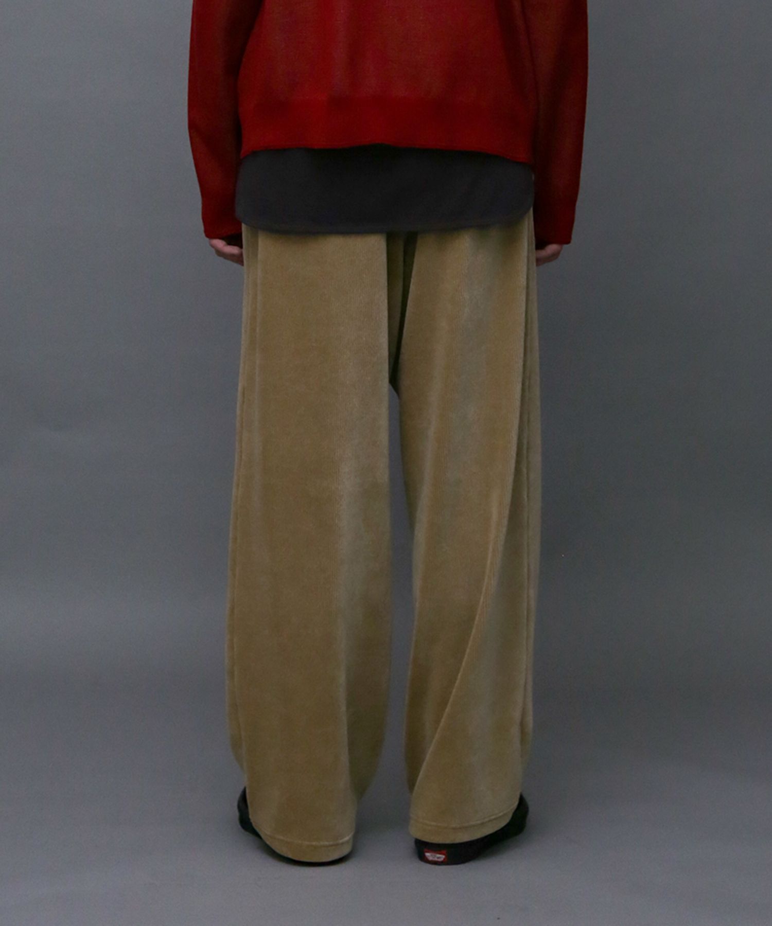 CUT CORDUROY EASY PT / コーデュロイ風 イージーパンツ / 479209