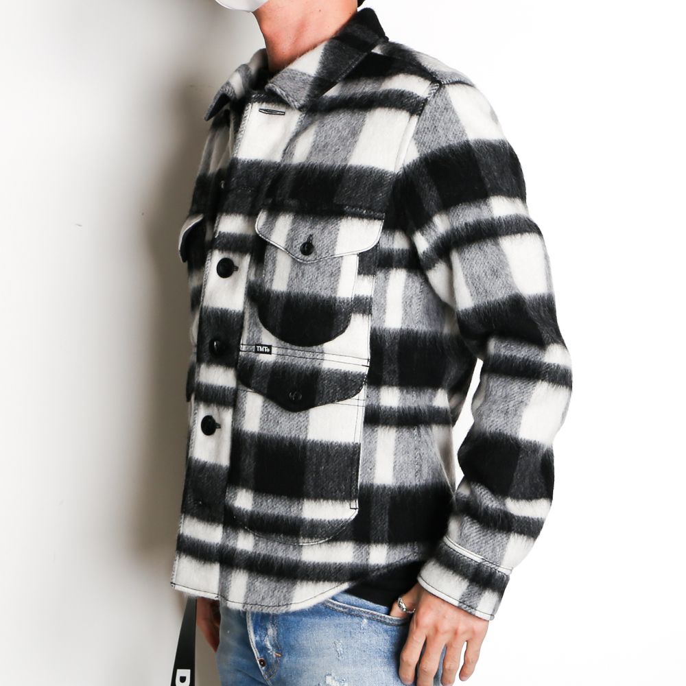 PLAID FUR WORK SHIRTS-TYPE JACKET / ブランケットチェック ワークシャツジャケット / TJK-F2016