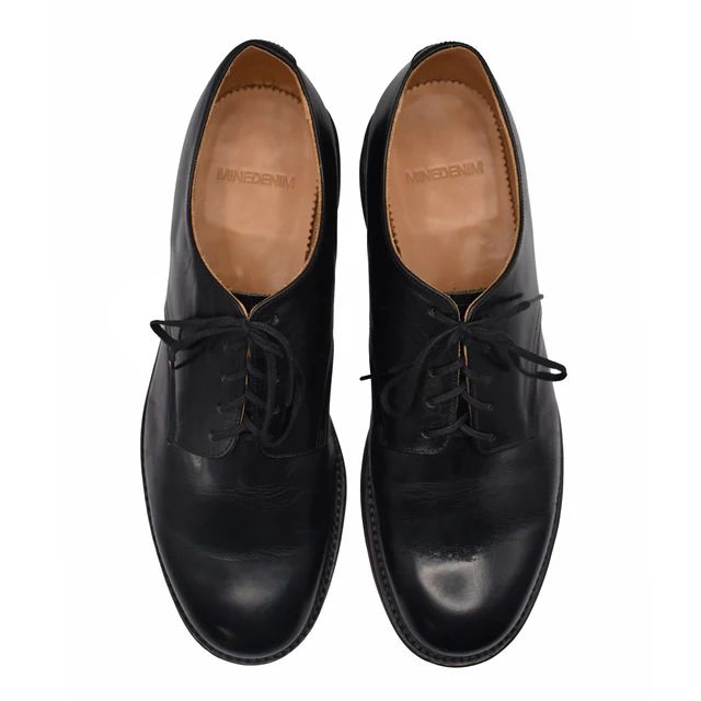Leather Officer Shoes - BLK / MGK-009