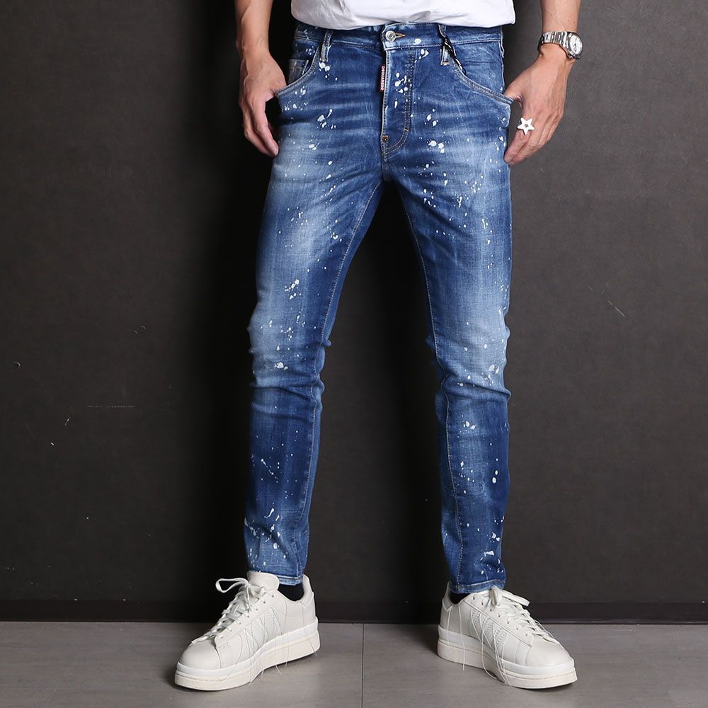 新作 Dsquared2 超人気 SKATER JEAN ストレッチ ダークブルー 新作 Dsquared2 超人気 SKATER JEAN ストレッチ ダークブルー (D