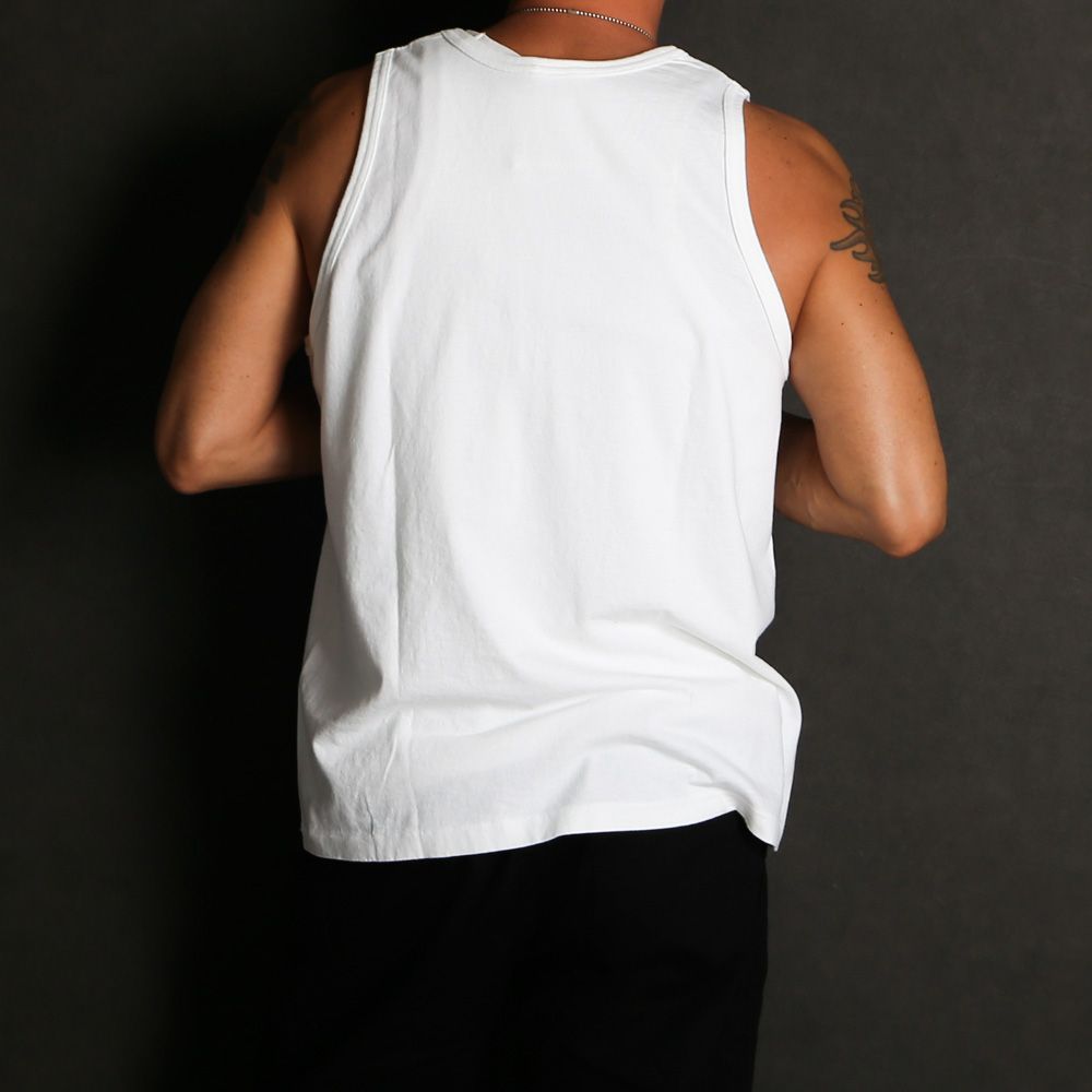 【ラスト1点-サイズM】 SD US Cotton Logo Tank - White / タンクトップ / TSTNG080