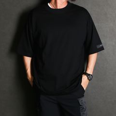 【ラスト1点-サイズ3】 REV MESH OVER TEE - BLACK / オーバーサイズ メッシュTシャツ / RC40-T-004