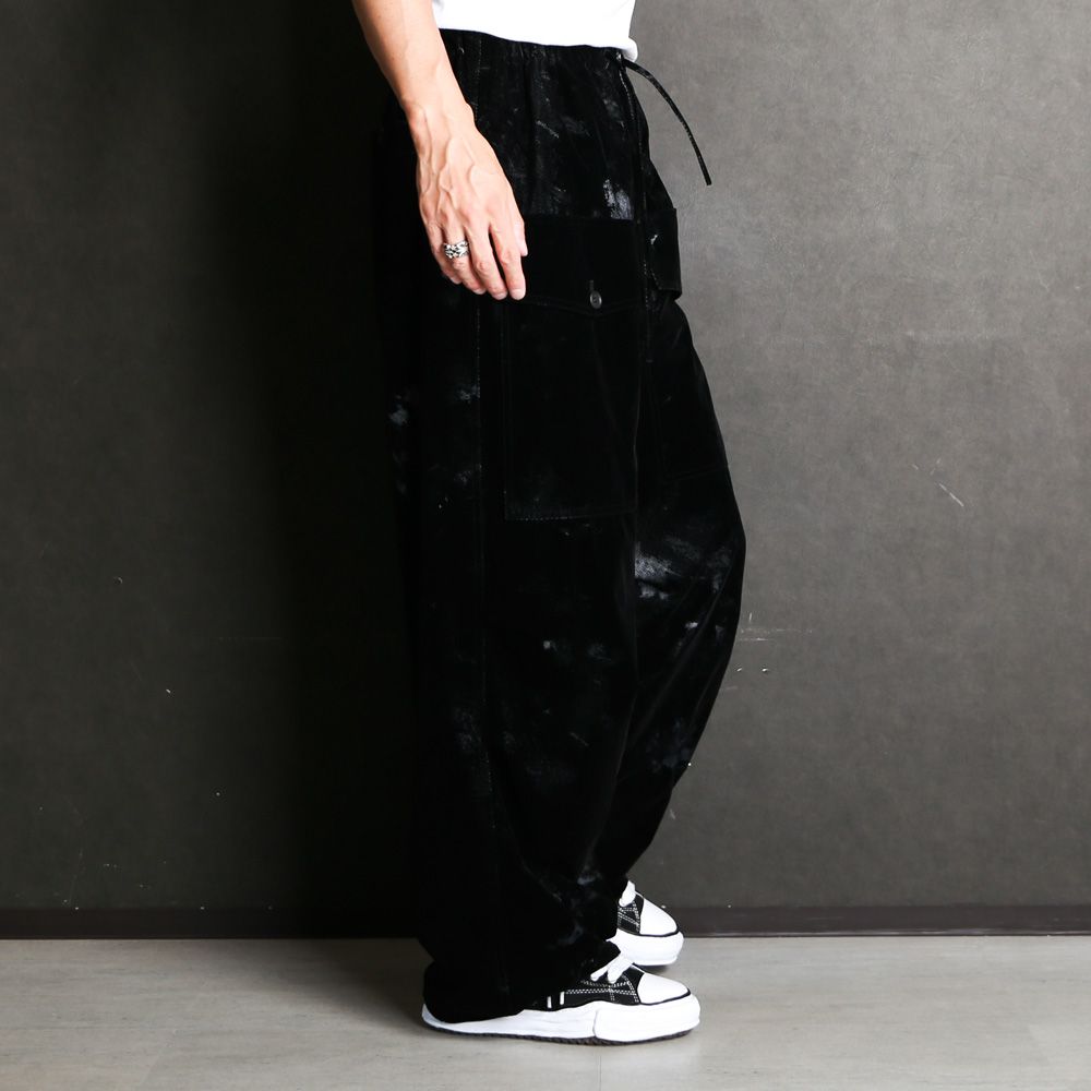 "FLOCKY + PIGMENT PRINT" PARACHUTE PANTS / パラシュートパンツ / TA23AW-PT018
