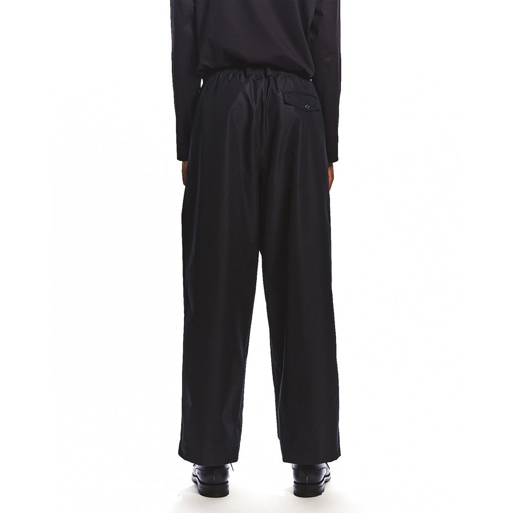 MARKAWARE - TRIPLE PLEATED EASY TROUSERS - BLACK / 120/2