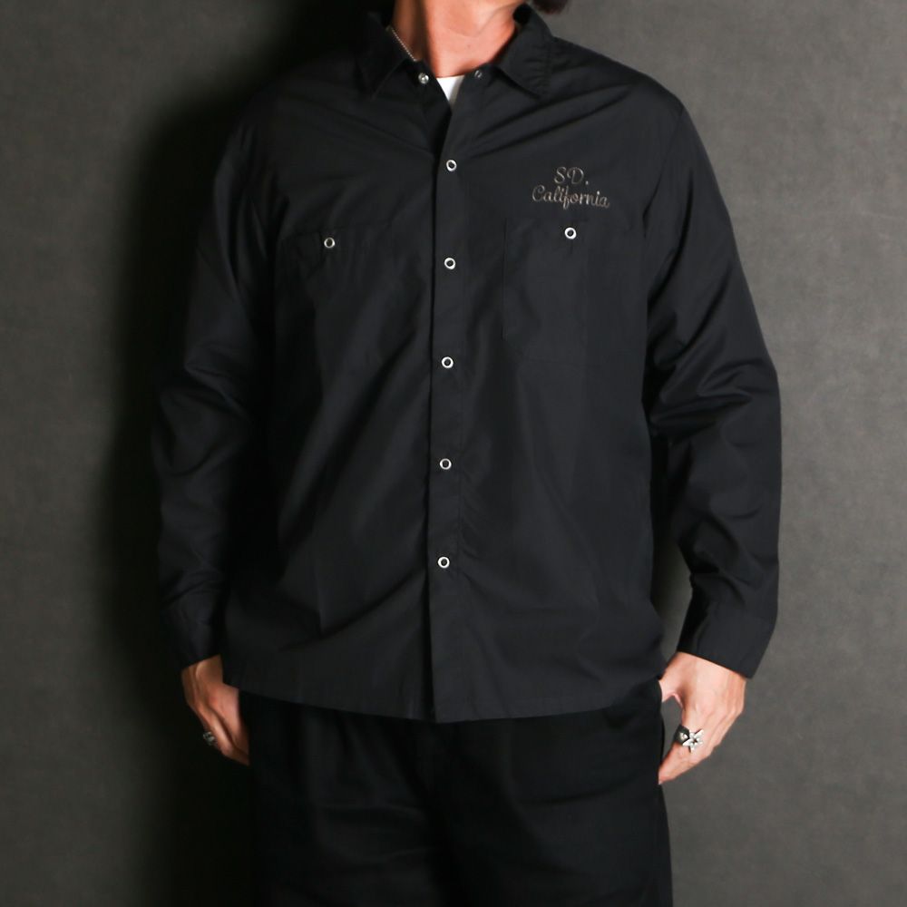 【ラスト1点-サイズL】 SD Dress Work Shirt LS / ワークシャツ / SHOLE240